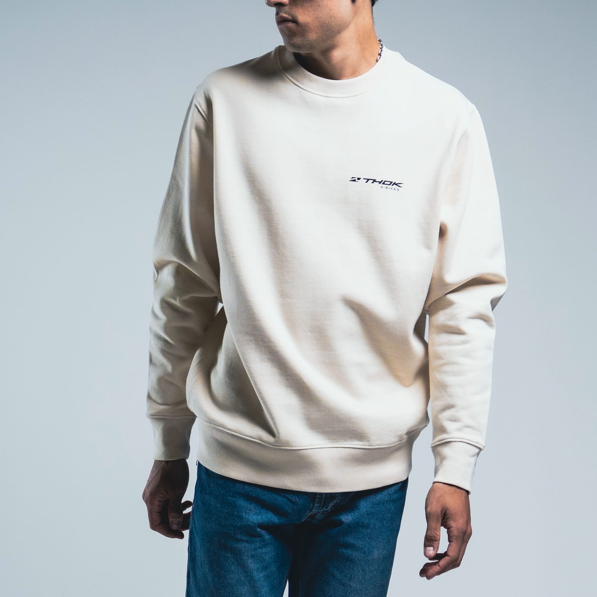 thok-sw-crew-natural-culture-sweat-col-rond-off-white image 2