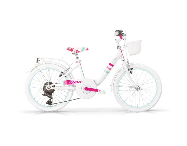 mbm-fleur-20-v-lo-city-6-vitesses-turquoise-blanc image 1