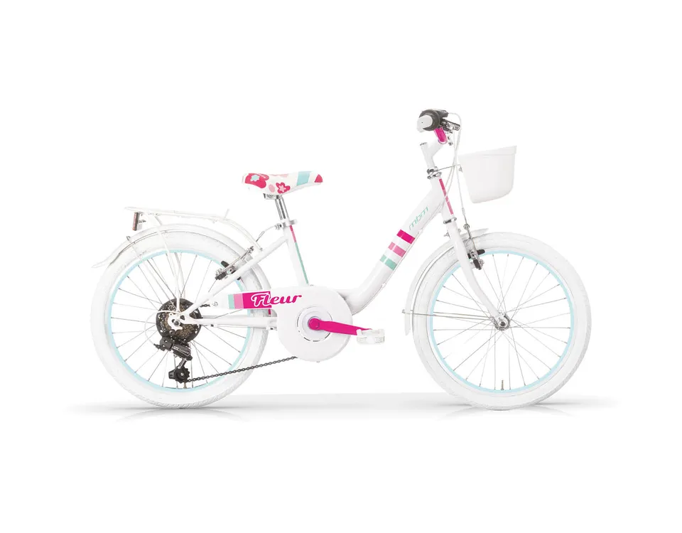 mbm-fleur-20-v-lo-city-6-vitesses-turquoise-blanc image 1