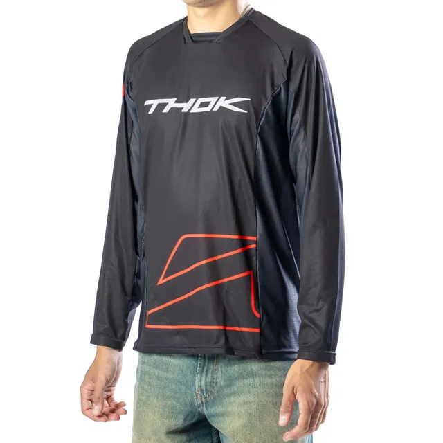 thok-blackflow-maillot-vtt-manches-longues-noir-technique image 1