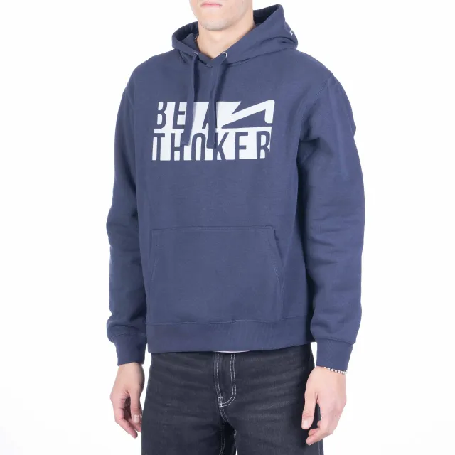 thok-sweat-capuche-be-a-thoker-bleu-100-coton image 1