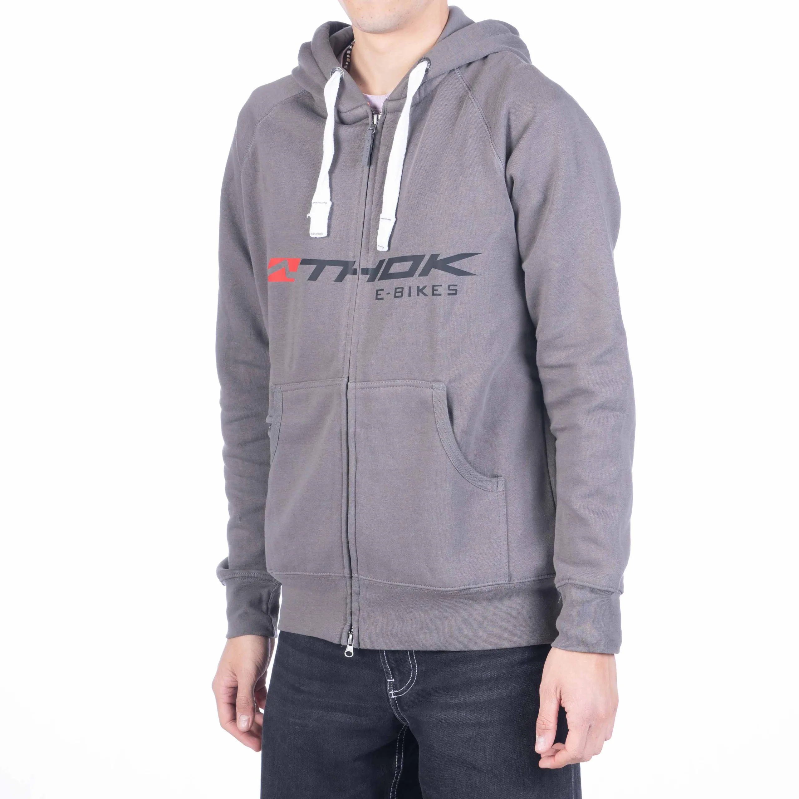 thok-felpa-corporate-full-zip-capuche-steel-grey image 1