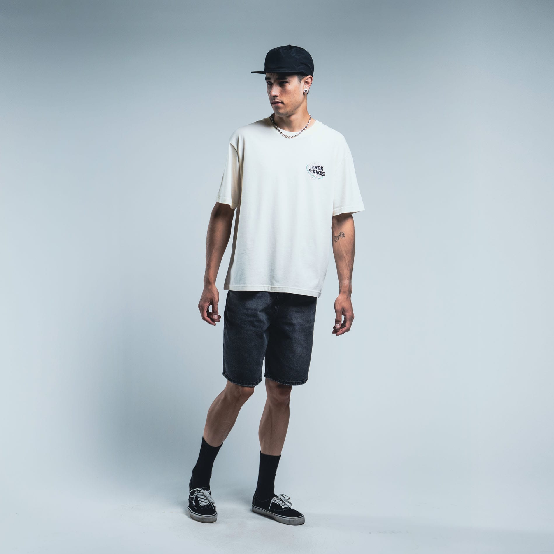 thok-365-t-shirt-unisexe-off-white-coton-bio-racing image 2