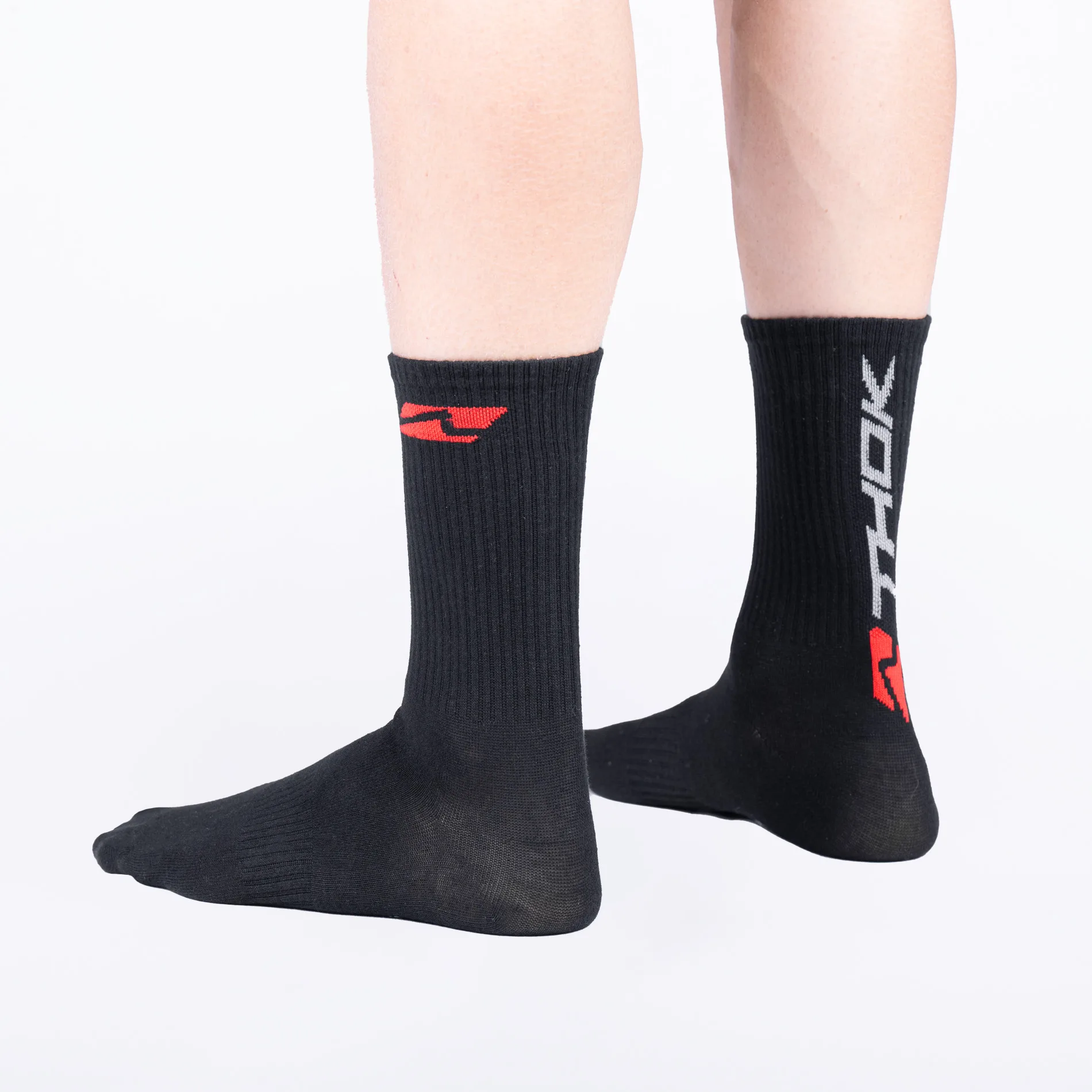 thok-chaussettes-vtt-noire-24-cm-coton-ponge image 1