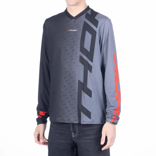 thok-d-perf-ls-grey-maillot-vtt-manches-longues-aldo-drudi image 1