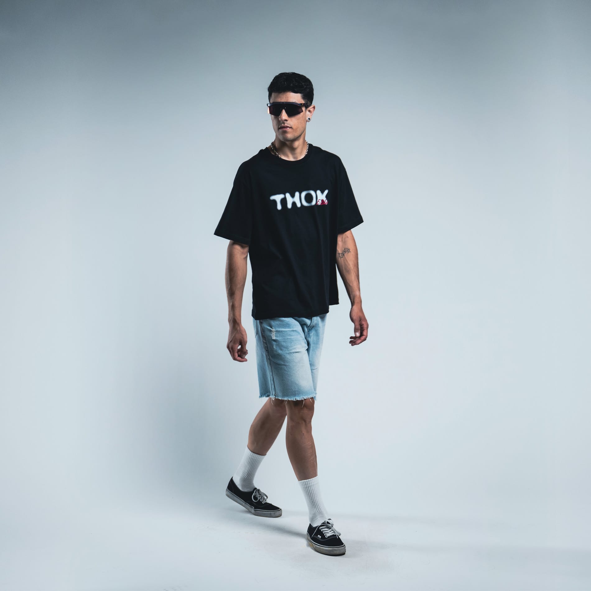 thok-zr-t-shirt-unisexe-noir-coton-bio-relaxed-fit image 1