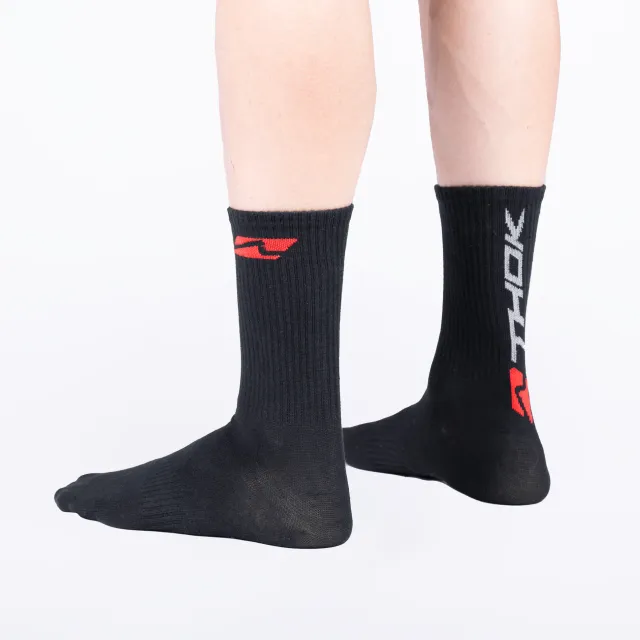 thok-chaussettes-vtt-noire-24-cm-coton-ponge image 1