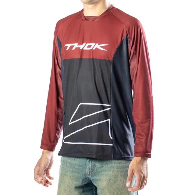 thok-moltenline-maillot-vtt-manches-longues-bordeaux image 1