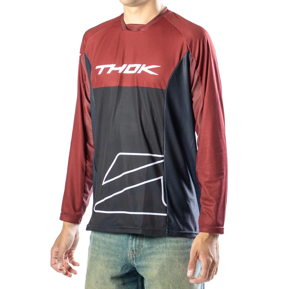 thok-moltenline-maillot-vtt-manches-longues-bordeaux image 1