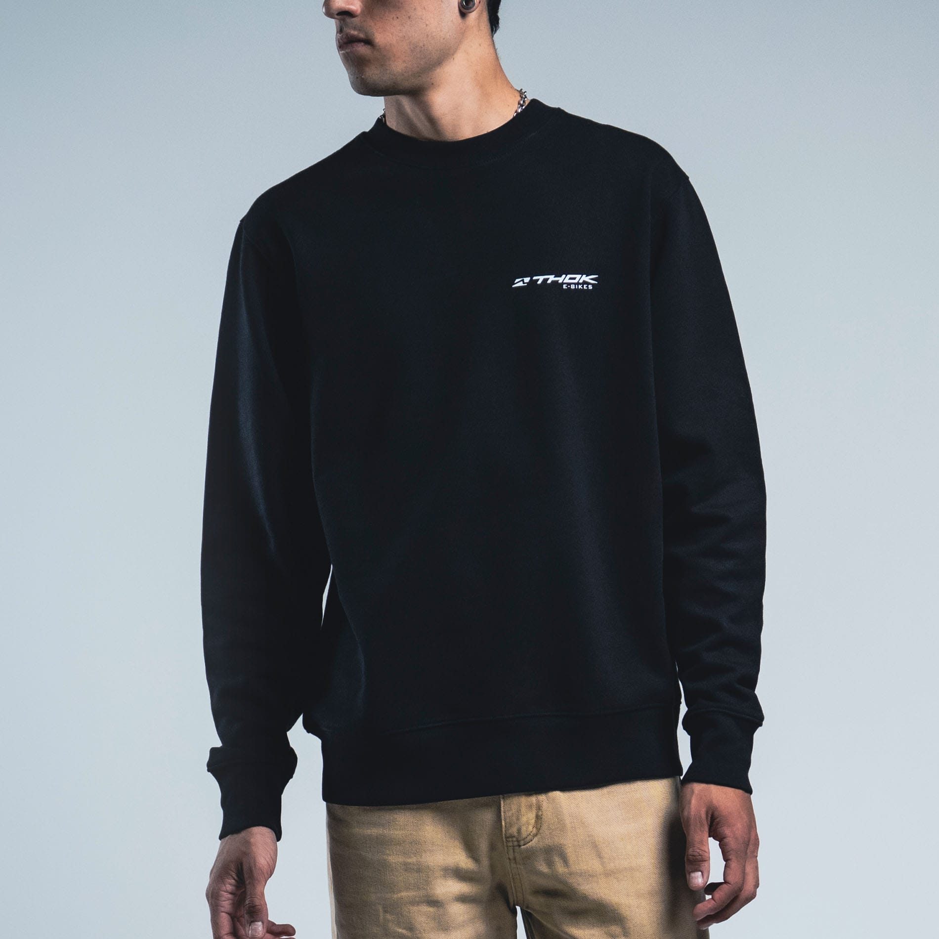 thok-sw-crew-black-sweat-col-rond-unisexe-350-gsm image 2