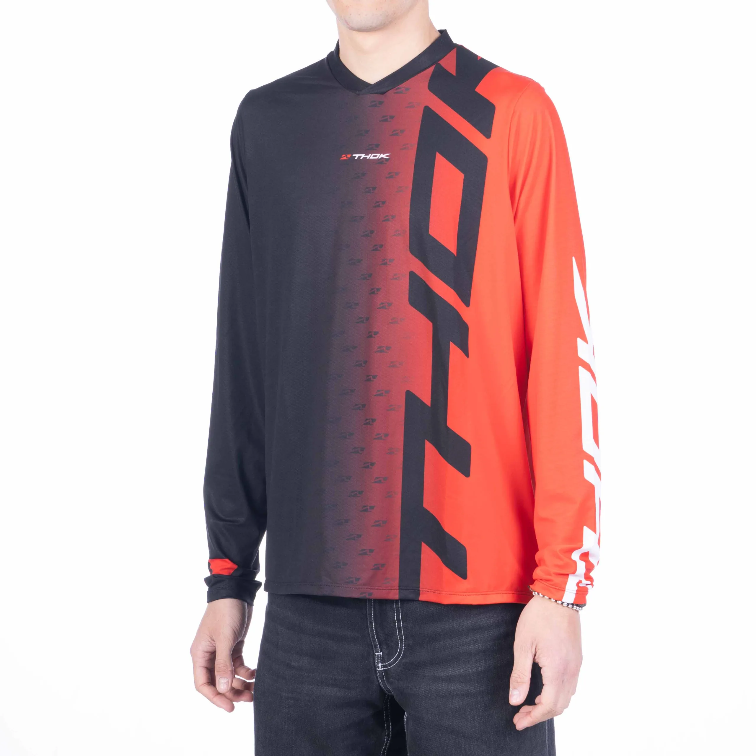 thok-d-perf-ls-red-maillot-vtt-manches-longues image 1