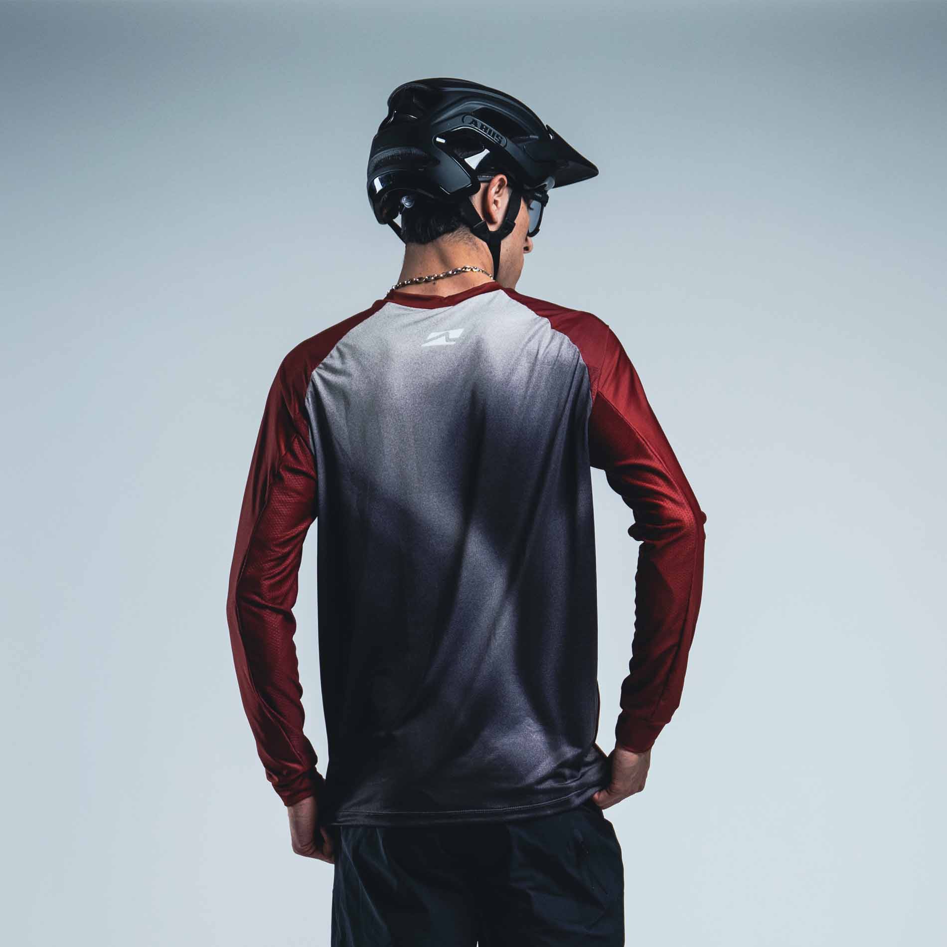 thok-team-red-maillot-manches-longues-race-115-gsm-made-in-italy image 4