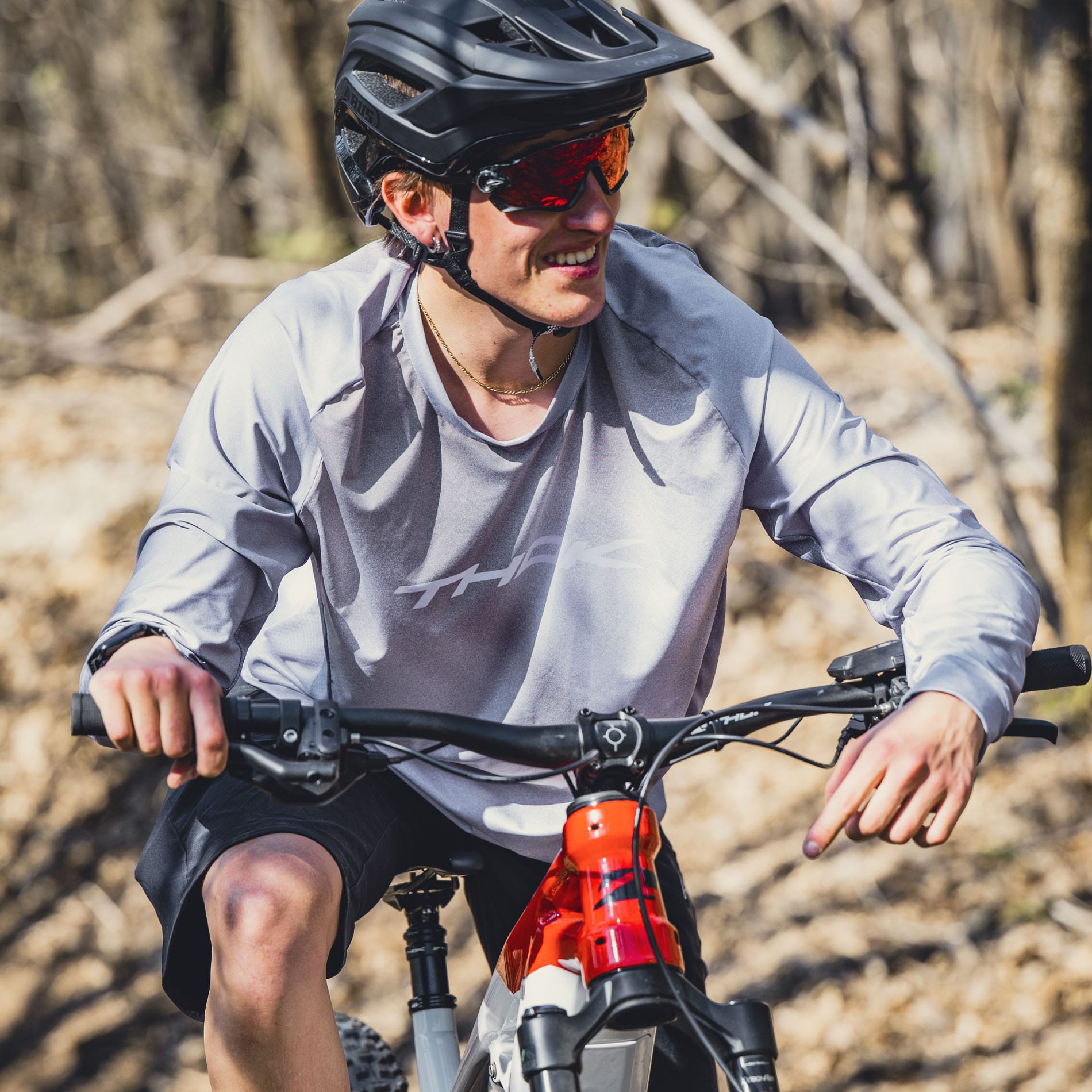 thok-team-grey-maillot-manches-longues-vtt-115-gsm image 1